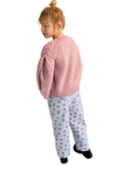 The New Society Kids' Maria Wool Blend Jumper, Faded Rose