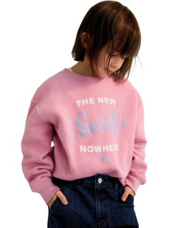 The New Society Kids' Molly Sweatshirt, Dream Blush, Dream Blush