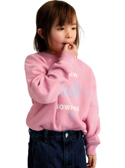 The New Society Kids' Molly Sweatshirt, Dream Blush - view 2, Dream Blush