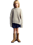 The New Society Kids' Mara Skirt, Blue Denim