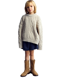 The New Society Kids' Mara Skirt, Blue Denim, Blue Denim