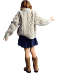 The New Society Kids' Mara Skirt, Blue Denim