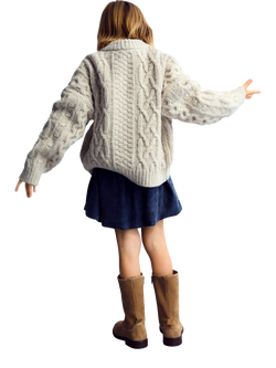 The New Society Kids' Mara Skirt, Blue Denim - view 2, Blue Denim