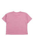 The New Society Kids' Cotton Logo T-Shirt, Dream Blush