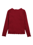 The New Society Kids' Cotton Long Sleeved T-Shirt, Plum Fantasy