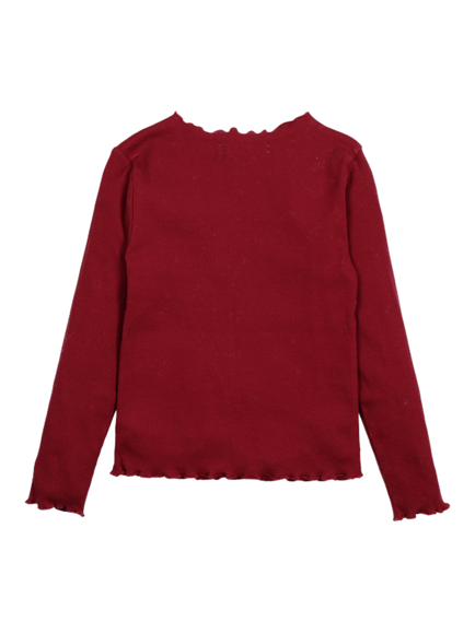 The New Society Kids' Cotton Long Sleeved T-Shirt, Plum Fantasy - view 2, Plum Fantasy