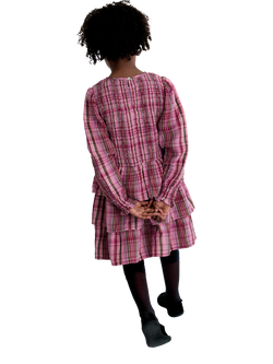 The New Society Kids' Adriana Dress, Dream Lush Check - view 2, Dream Lush Check