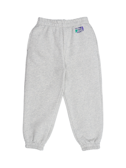 The New Society Kids' Cesar Jogging Bottoms, Stellar Grey Melange, Stellar Grey Melange