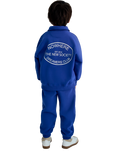 The New Society Kids' Nico Cotton Polo Sweatshirt, Astral Blue