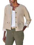 Pure Collection Boxy Linen Blend Jacket, Neutral