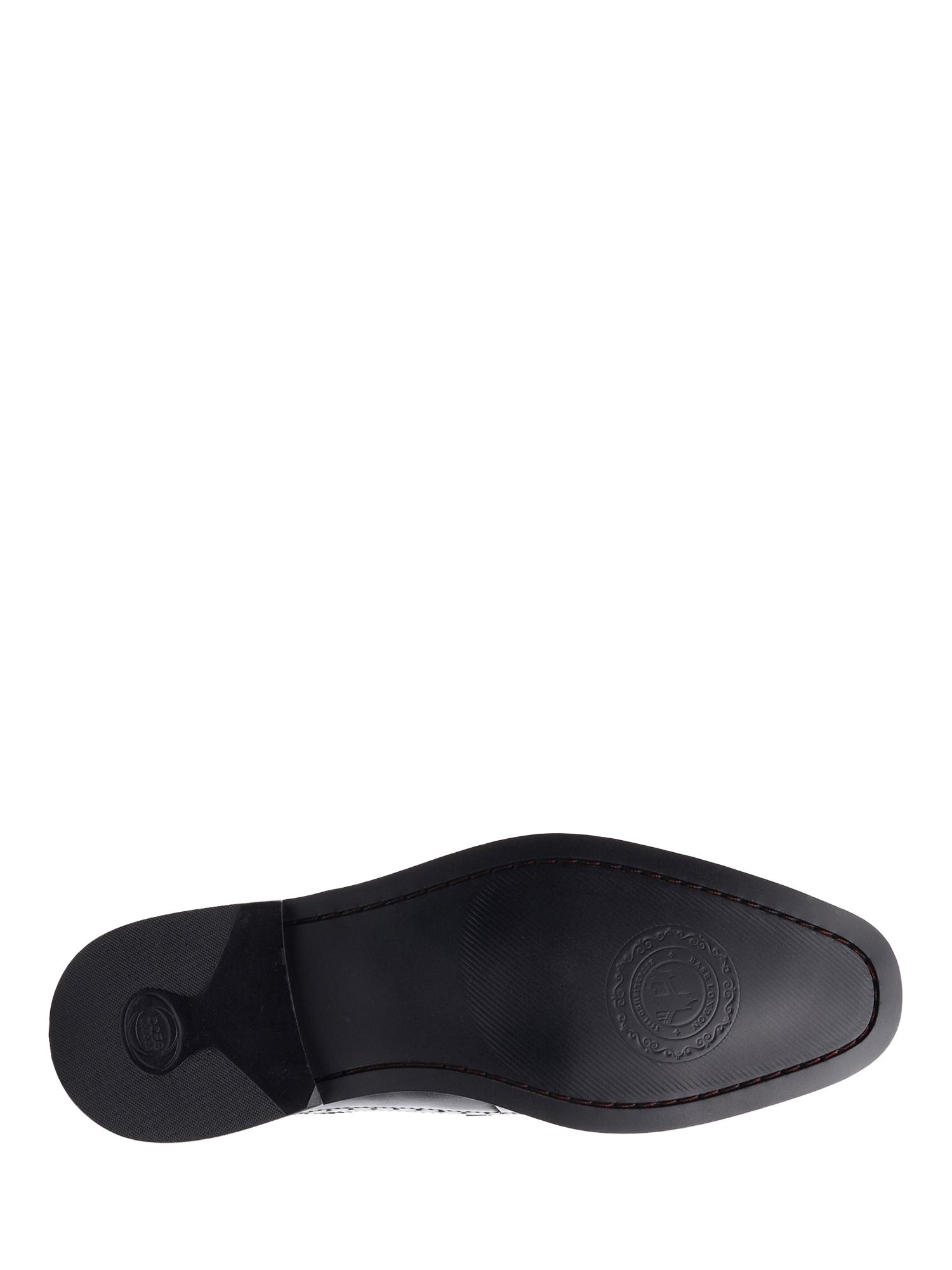 Product image 4 of 5, which shows Base London Havisham Leather Brogue Wing Tip Shoes, Black, 5