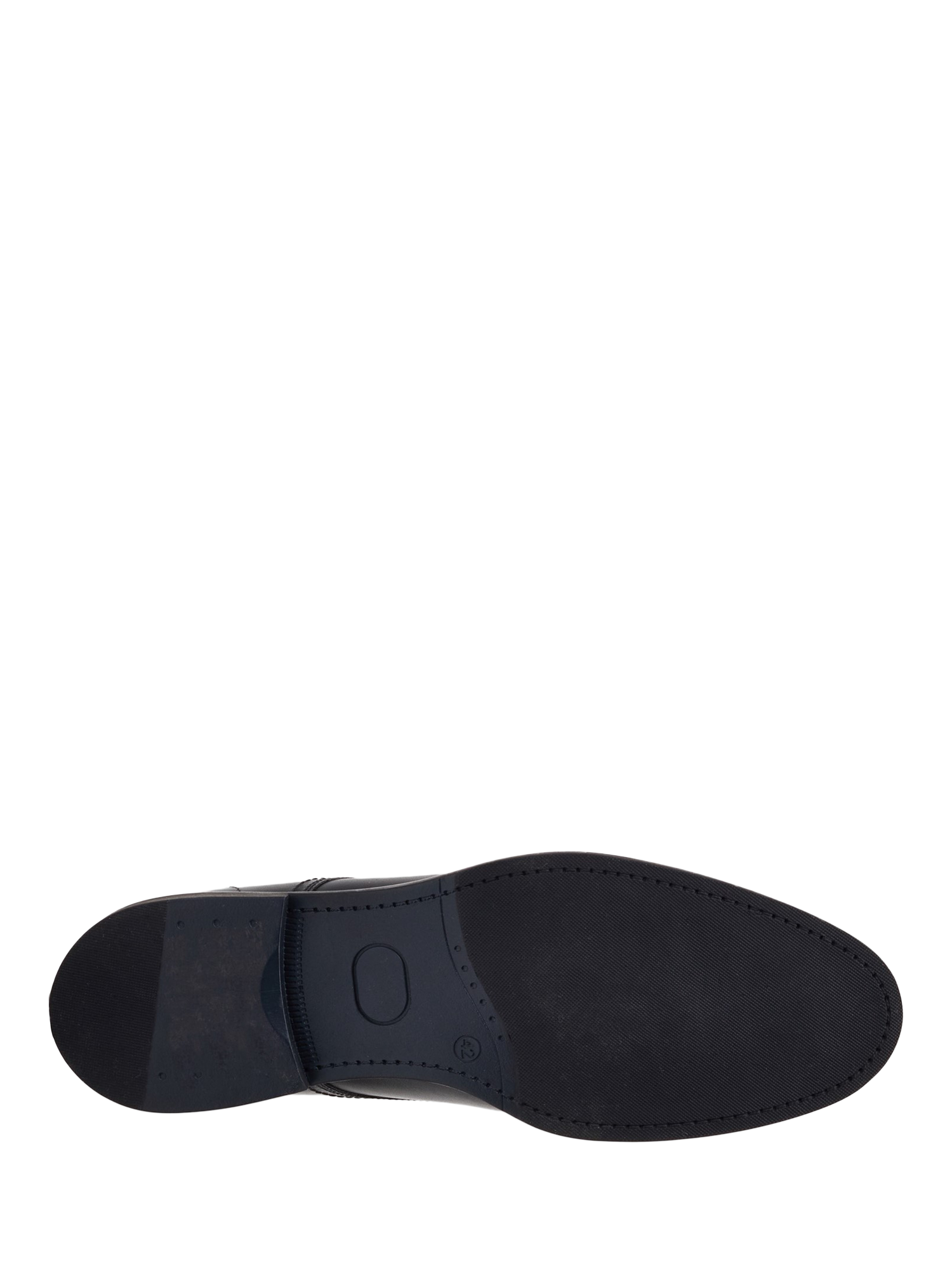 Product image 4 of 5, which shows Base London Drake Waxy Leather Lace Up Derby Shoes, Black, 7