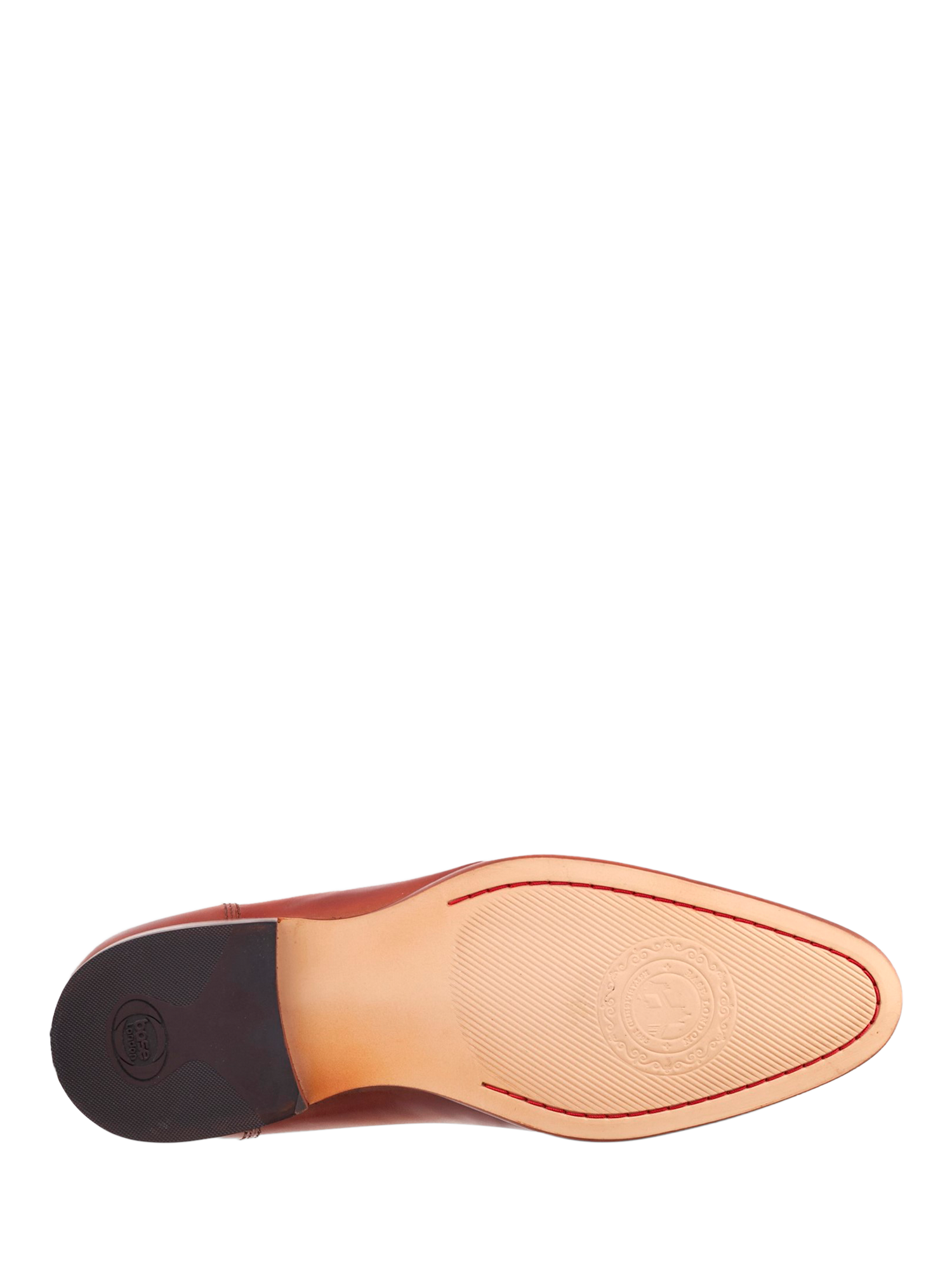 Product image 3 of 4, which shows Base London Bruno Leather Loafers, Tan, 7