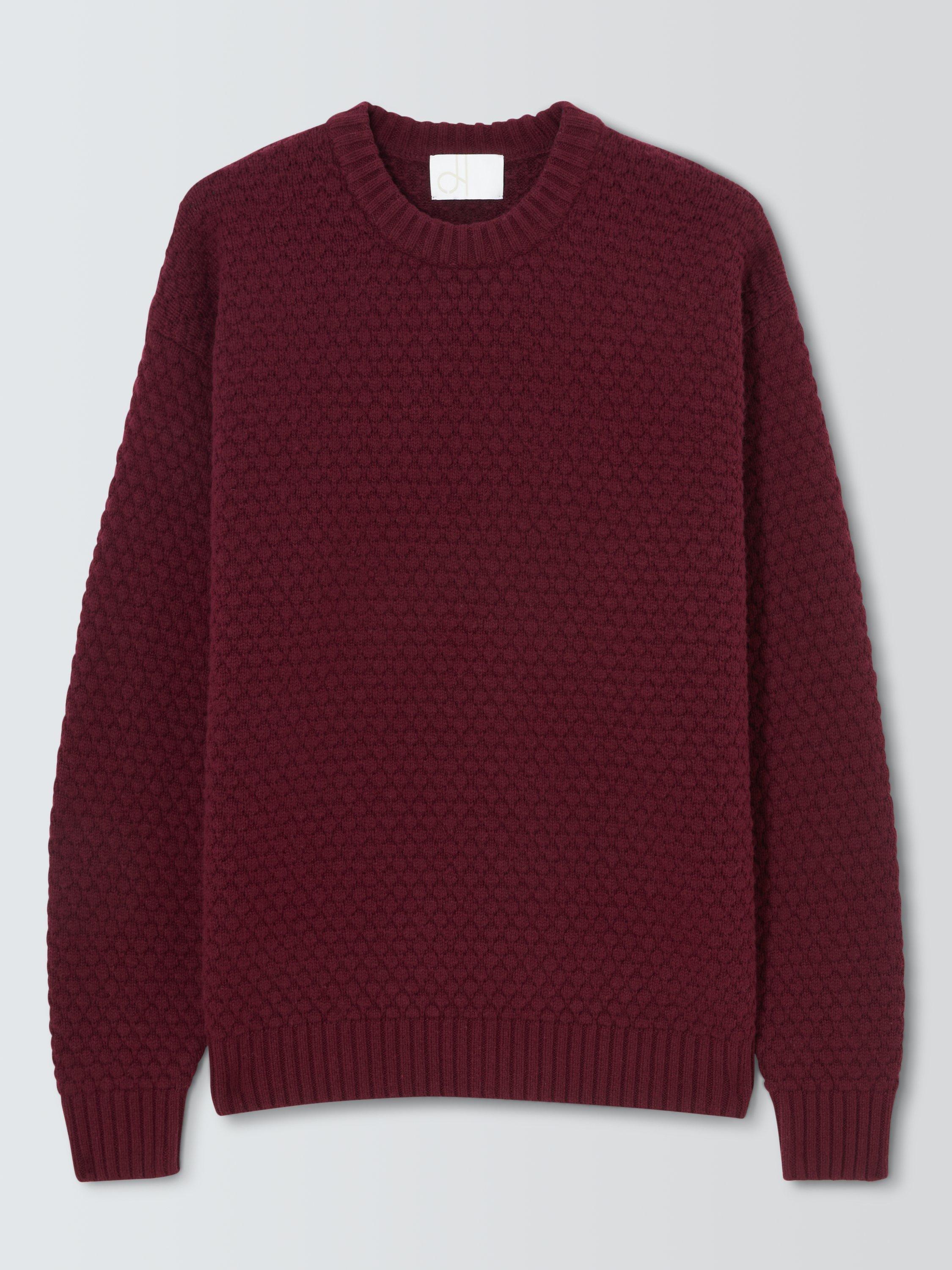 Product image 4 of 6, which shows John Lewis Textured Stitch Crew Neck Jumper, Nocturne, S