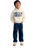The New Society Kids' Wide Leg Pant, Blue Denim