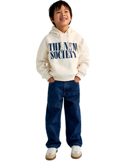 The New Society Kids' Wide Leg Pant, Blue Denim, Blue Denim