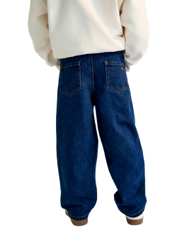 The New Society Kids' Wide Leg Pant, Blue Denim - view 2, Blue Denim