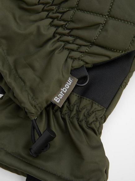 Barbour Joni Quilted Gloves - view 2, Green