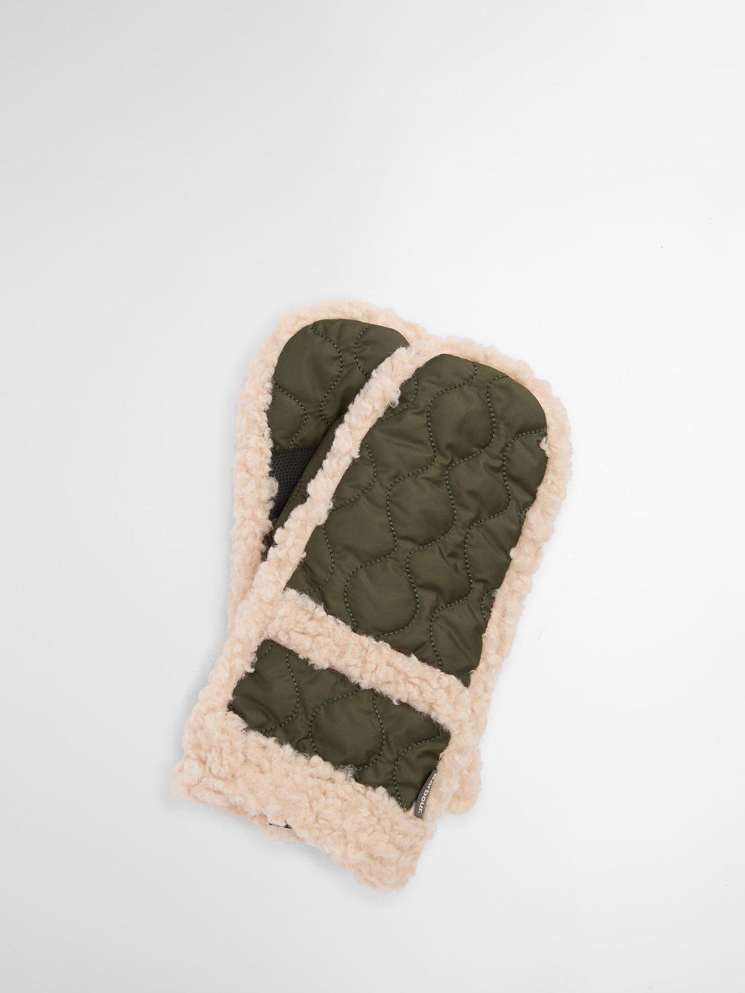 Product image 1 of 4, which shows Barbour Marnie Waterproof Mittens, Olive, S