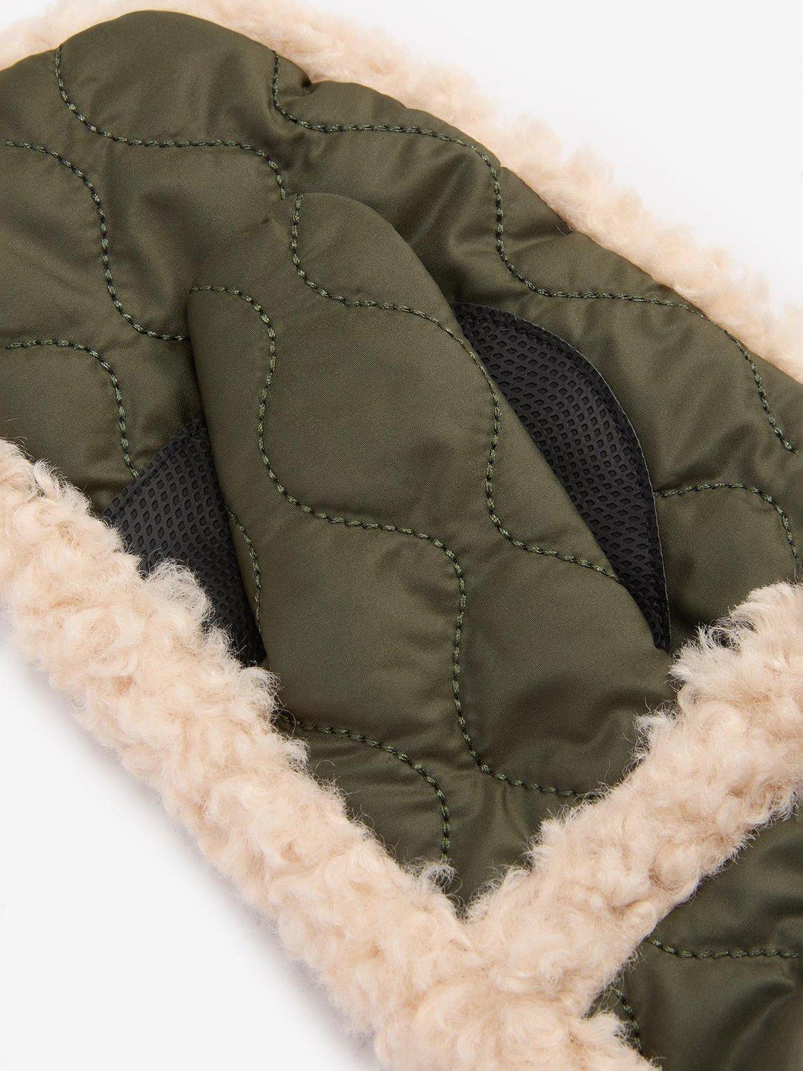 Product image 2 of 4, which shows Barbour Marnie Waterproof Mittens, Olive, S