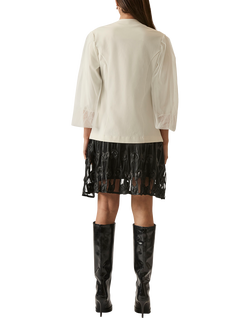 James Lakeland Tulle Sleeve Blazer - view 2, White