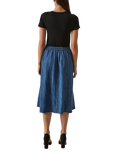 James Lakeland Denim Flared Skirt, Blue