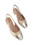 Carvela Amelia Slingback Ballerina Pumps, Gold