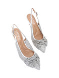 Carvela Chiara Bow Embellished Slingback Court Shoes
