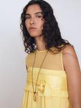 Reiss Atelier Liliana Sleeveless Dress, Lemon