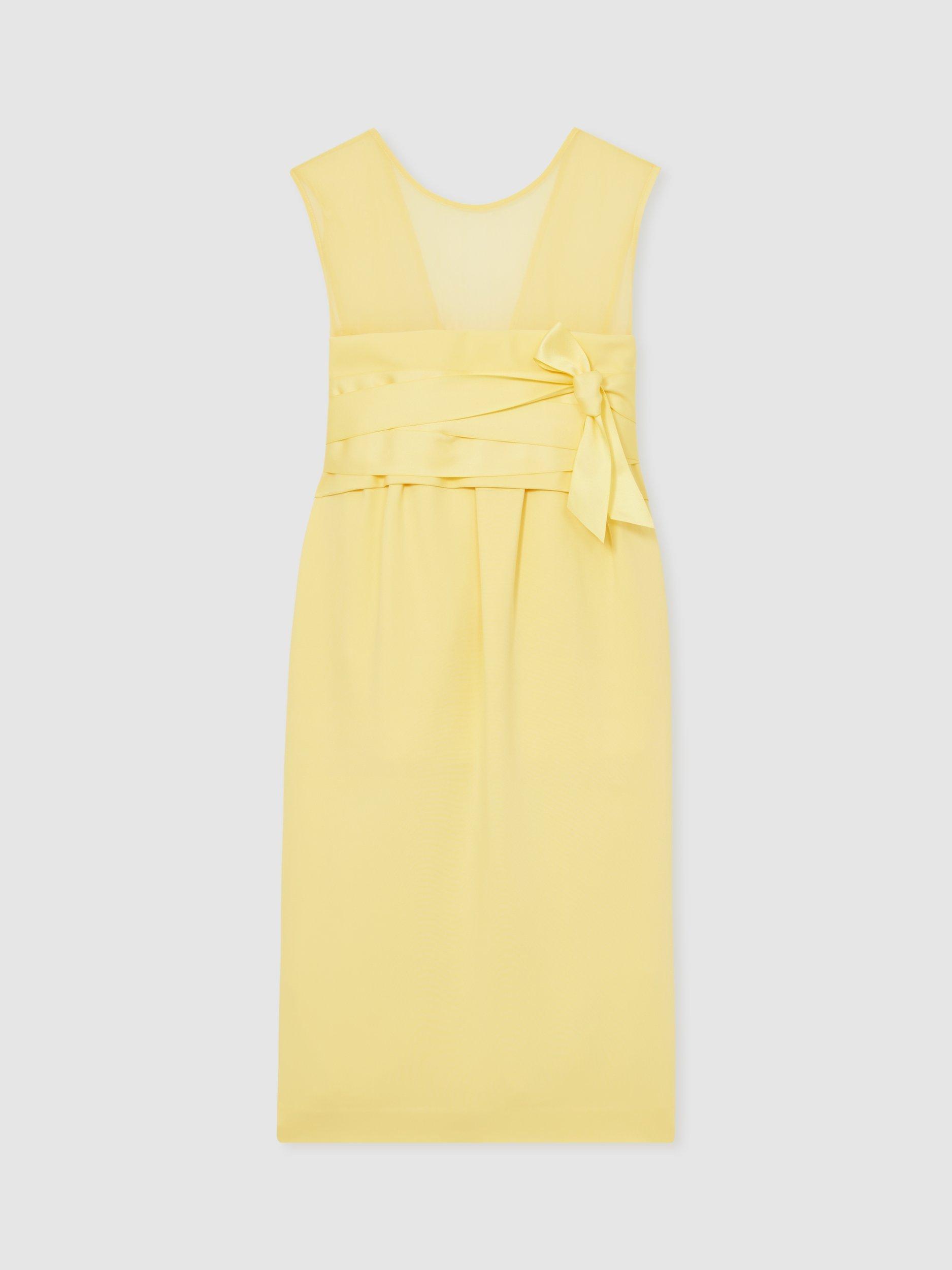 【海外限定】REISSドレス☆Atelier Liliana Sleeveless Dress, L Reiss Atelier Liliana Sleeveless Dress, Lemon