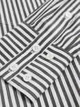 Reiss Blair Stripe Long Sleeve Shirt, White/Navy