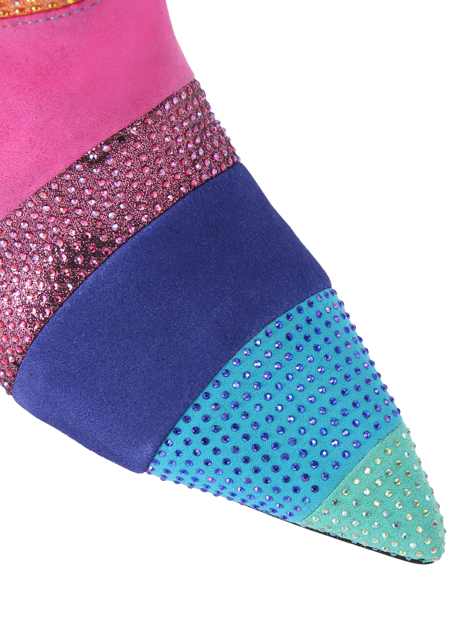 Product image 4 of 5, which shows Kurt Geiger London Kensington Crystal Ankle Boots, Multi, 3