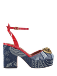 Kurt Geiger London Chelsea Platform Heel Sandals, Gold Gold