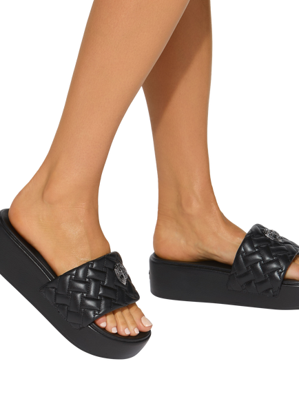 Kurt Geiger London Meena Platform Slider Sandals - view 2, Black