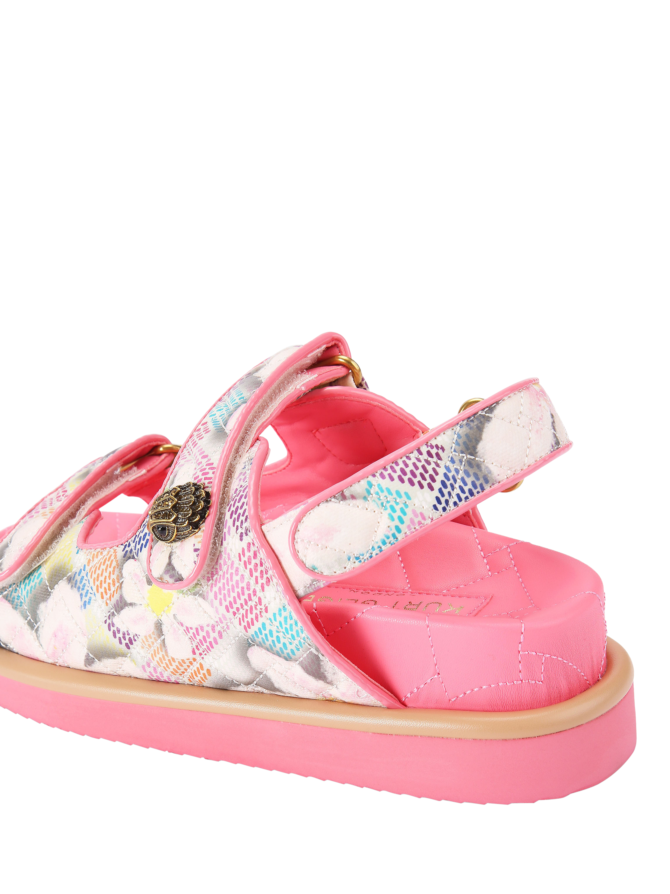 Product image 4 of 6, which shows Kurt Geiger London Orson Strap Sandals, Pink/Multi, 3