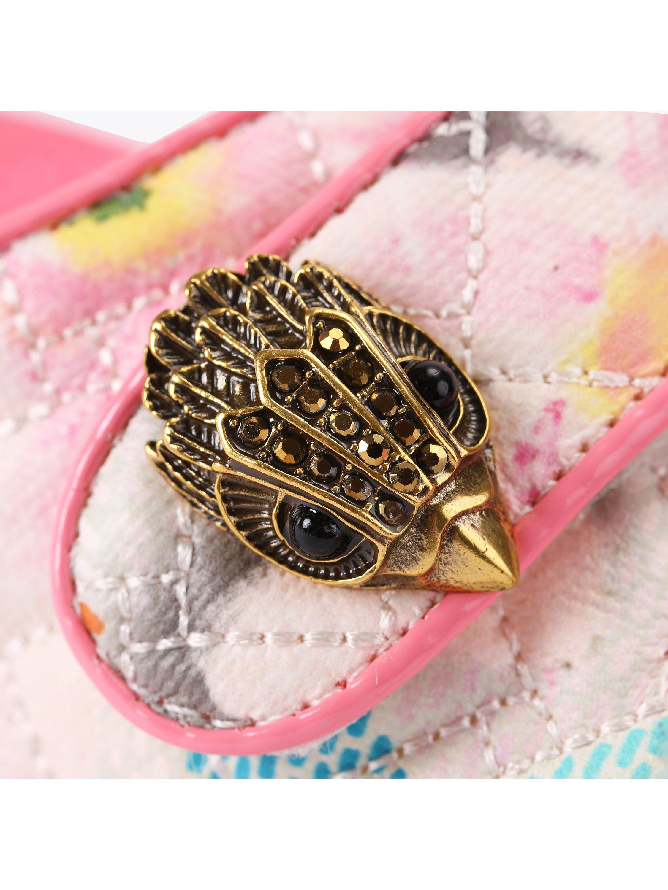 Product image 6 of 6, which shows Kurt Geiger London Orson Strap Sandals, Pink/Multi, 3
