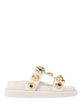 Kurt Geiger London Orson Multi Studded Sandals, Natural Putty