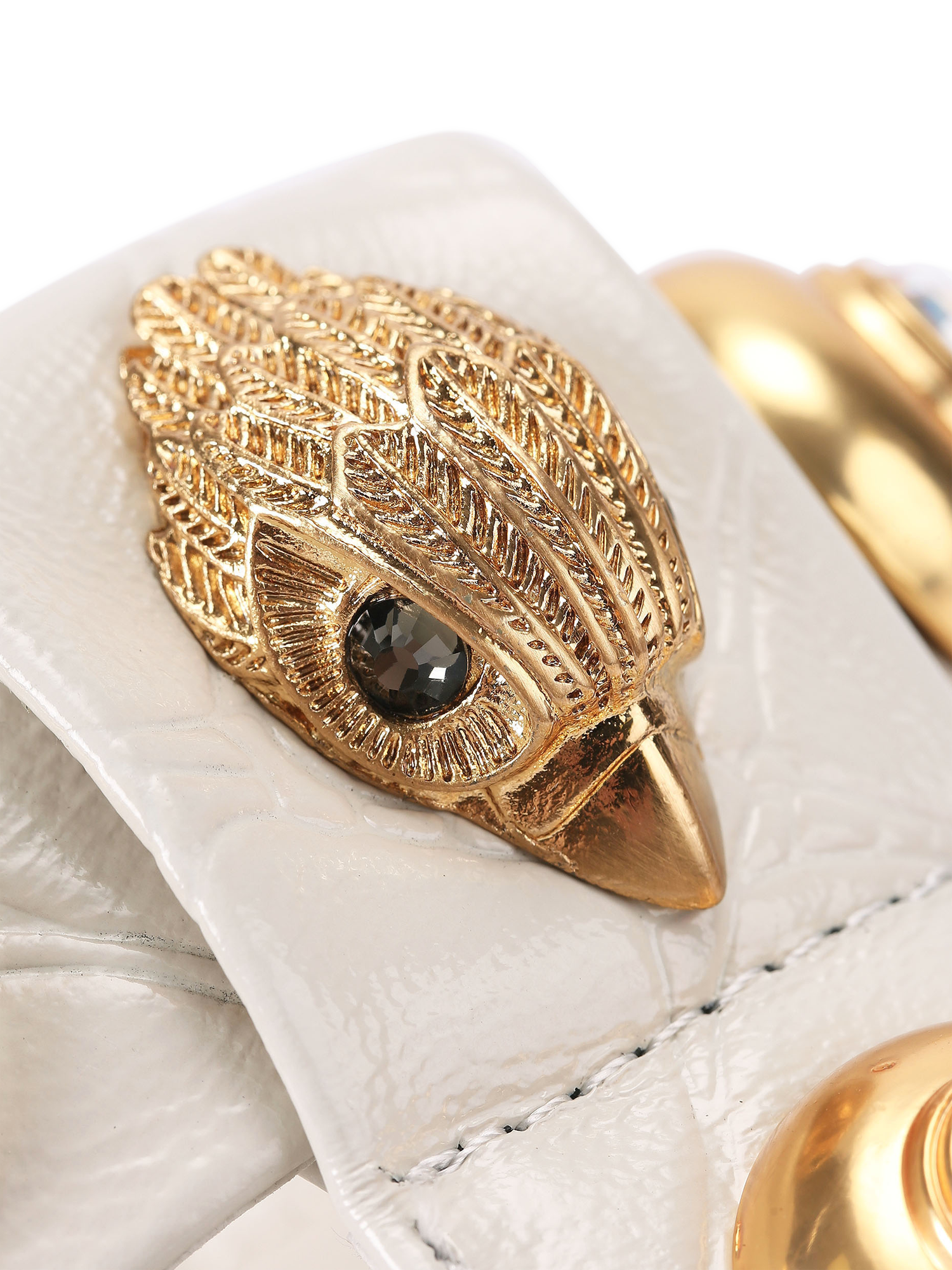 Product image 6 of 6, which shows Kurt Geiger London Orson Multi Studded Sandals, Natural Putty, 3