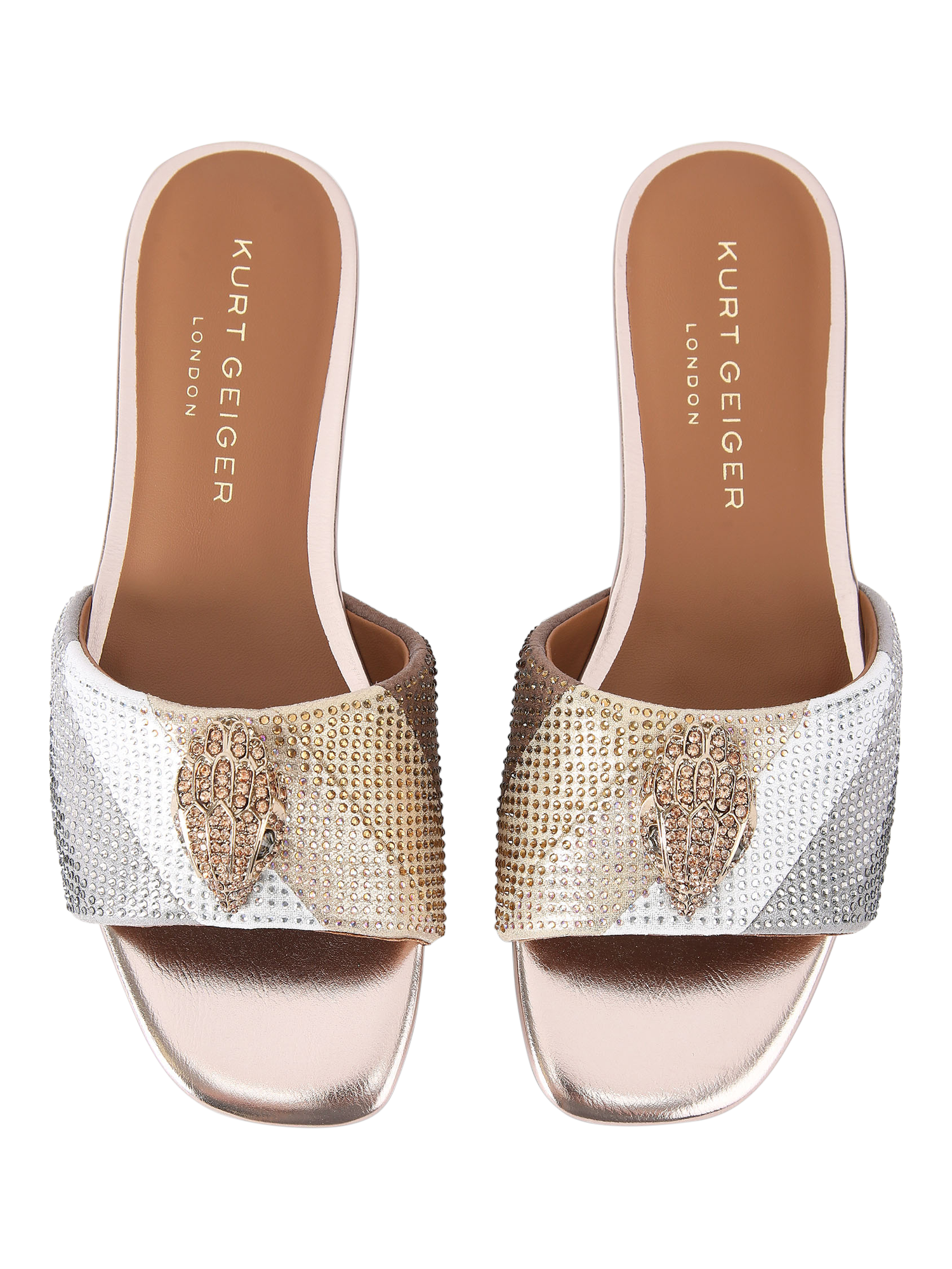 Product image 3 of 6, which shows Kurt Geiger London Kensington Flat Sandals, Multi, 3
