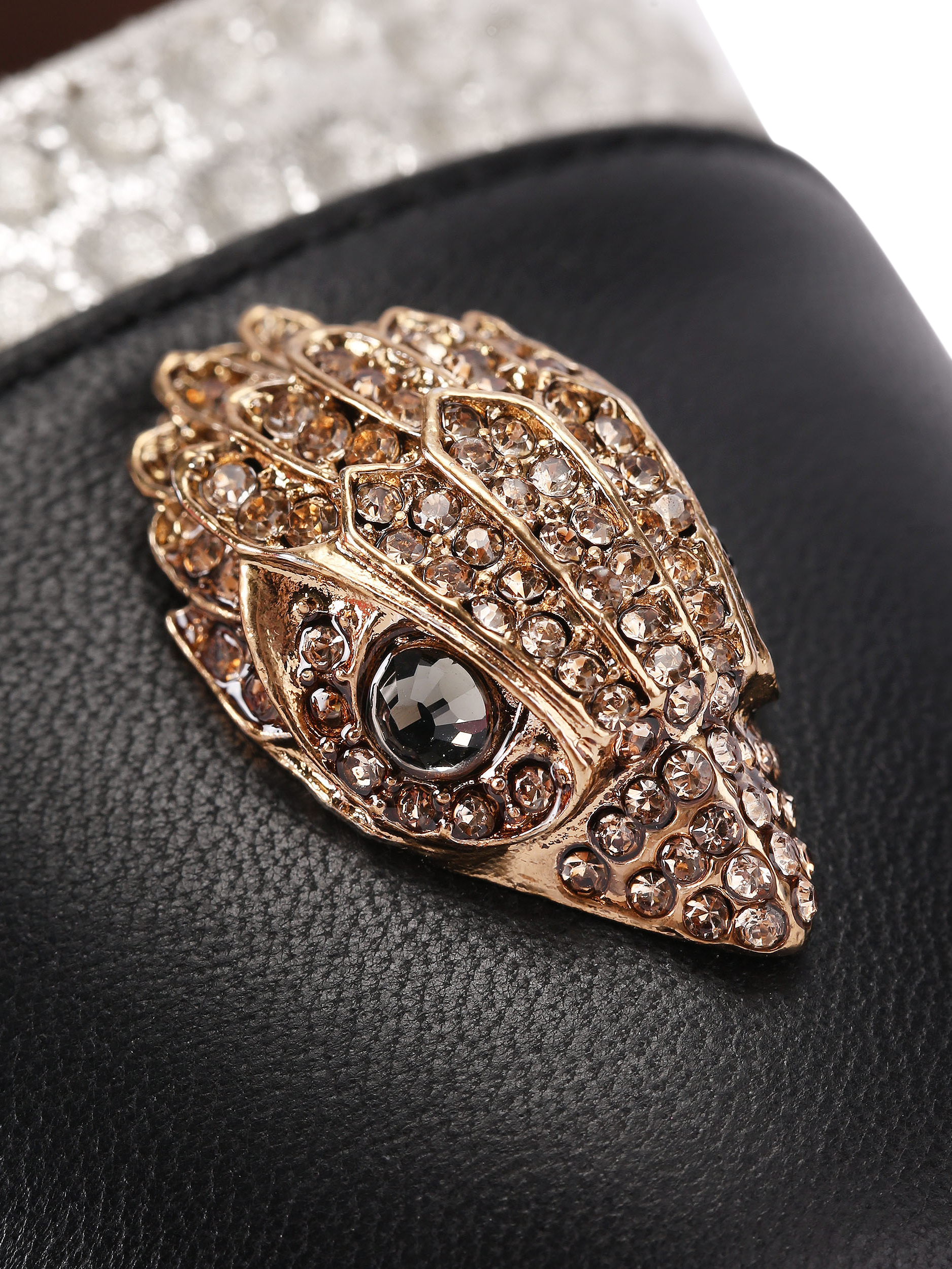 Product image 6 of 6, which shows Kurt Geiger London Sloane Slingback Courts, White/Multi, 3