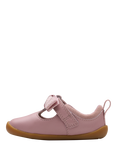 Clarks Kids' Roamer Trim T Leather Shoes, Dusty Pink