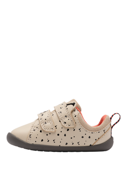 Clarks Kids' Roamer Wish T Leather Shoes, Off White Print - view 2, Off White Print