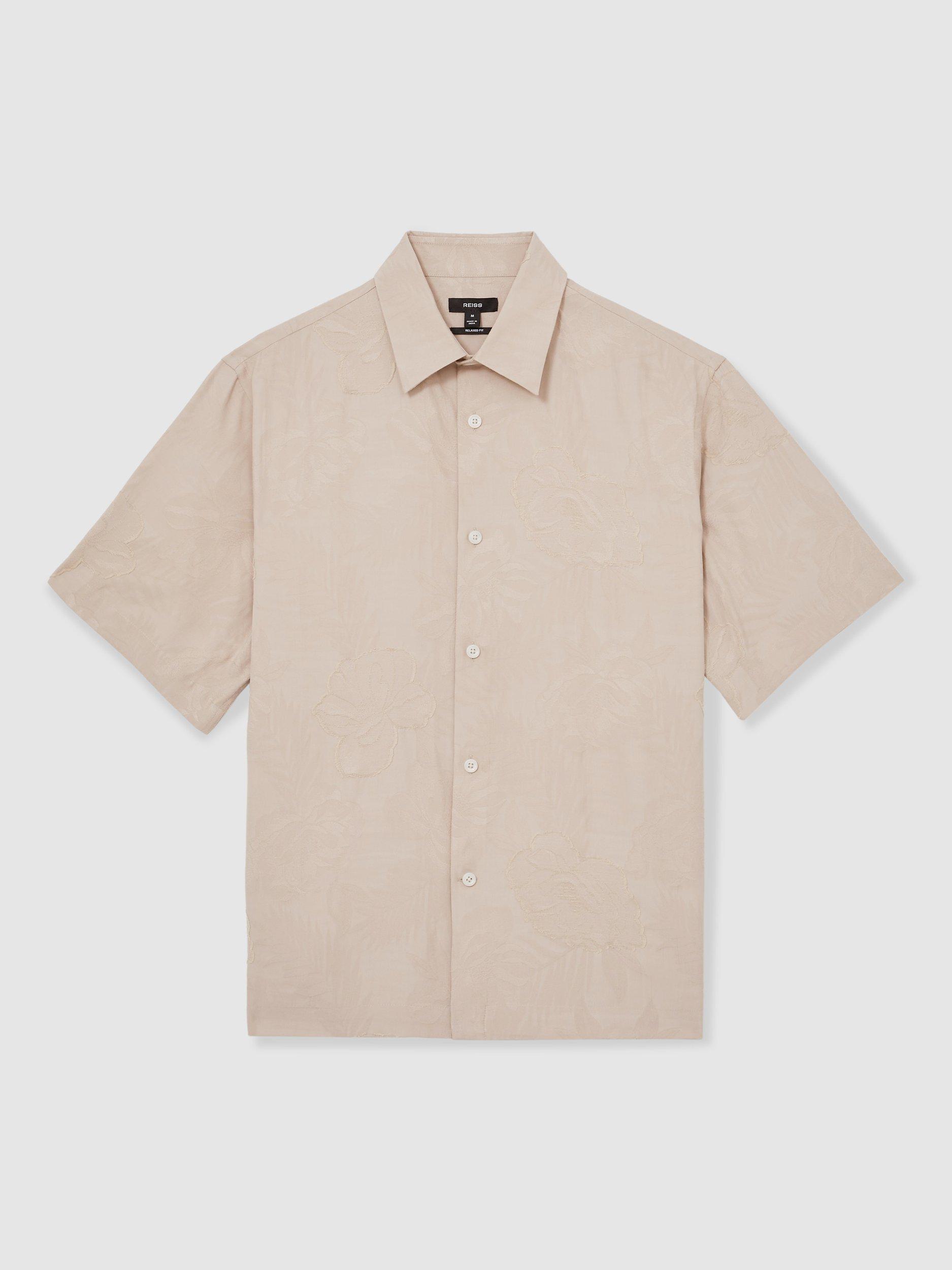 Product image 3 of 5, which shows Reiss Coupe Shirt, Oatmeal, S