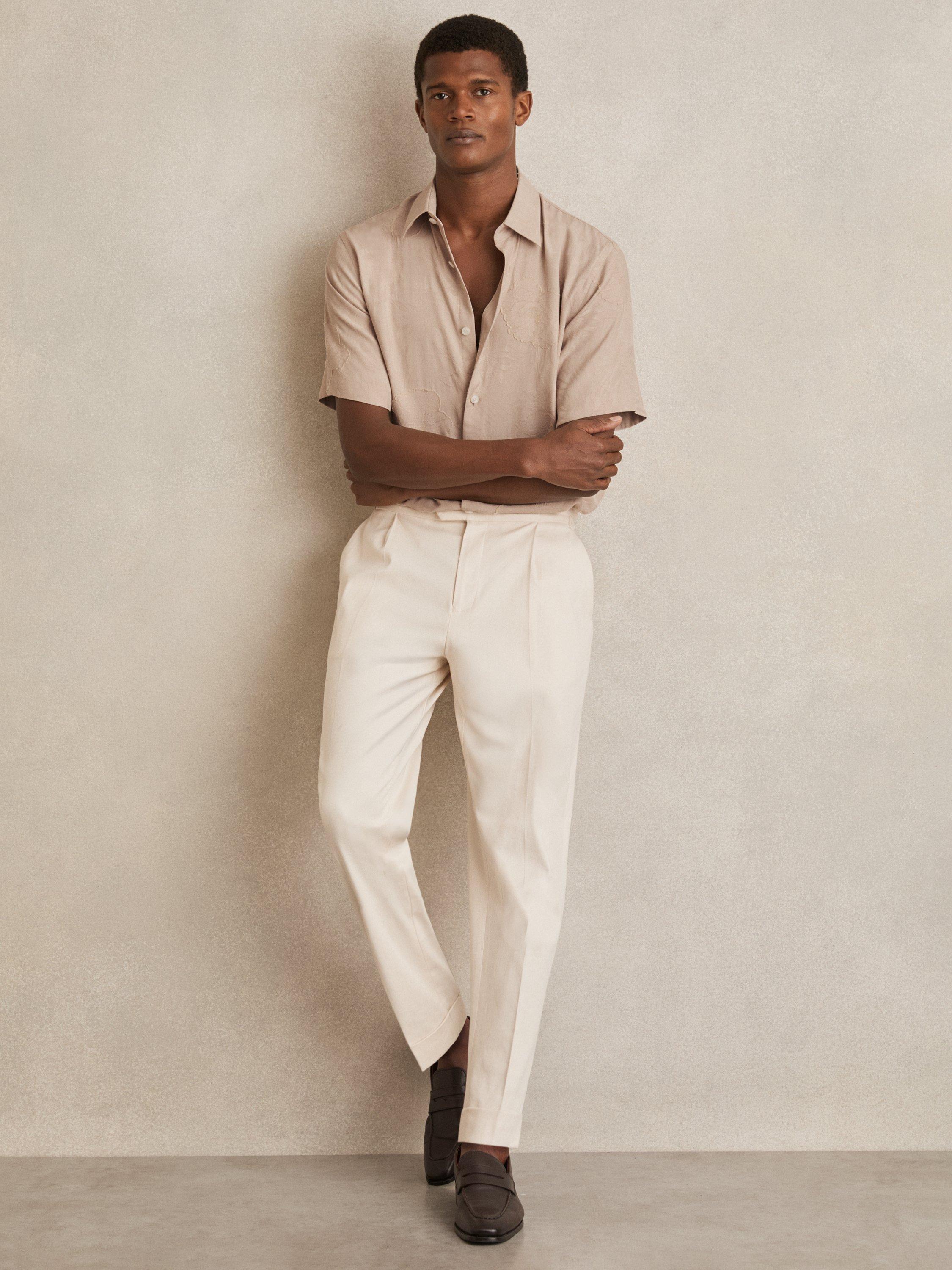 Product image 4 of 5, which shows Reiss Coupe Shirt, Oatmeal, S