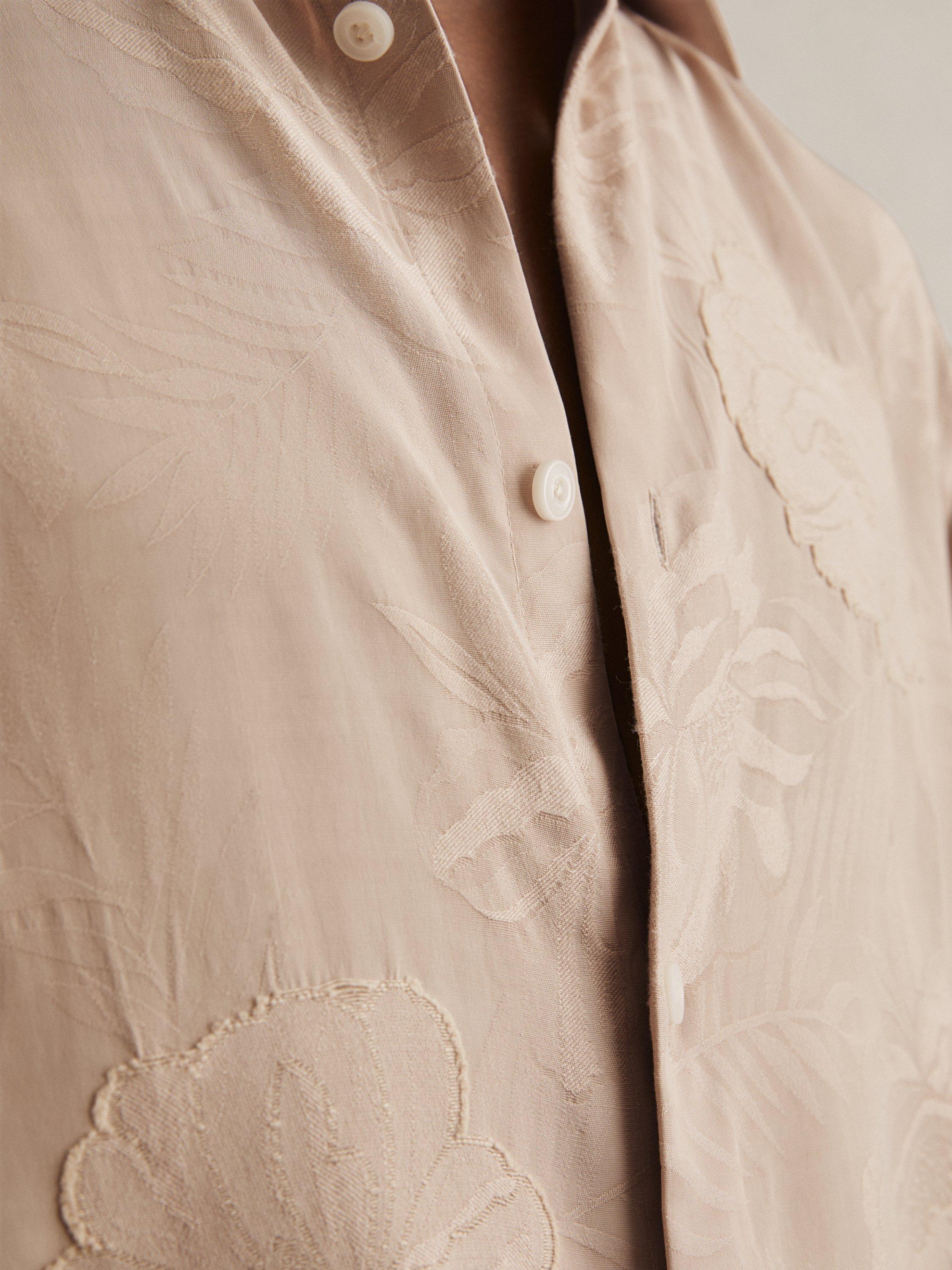 Product image 5 of 5, which shows Reiss Coupe Shirt, Oatmeal, S