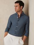 Reiss Hayes Jacquard Stripe Cotton Shirt
