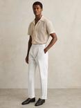 Reiss Cantwell Cotton Blend Trousers