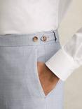 Reiss Belmont Slim Fit Side Adjuster Trousers, Light Blue