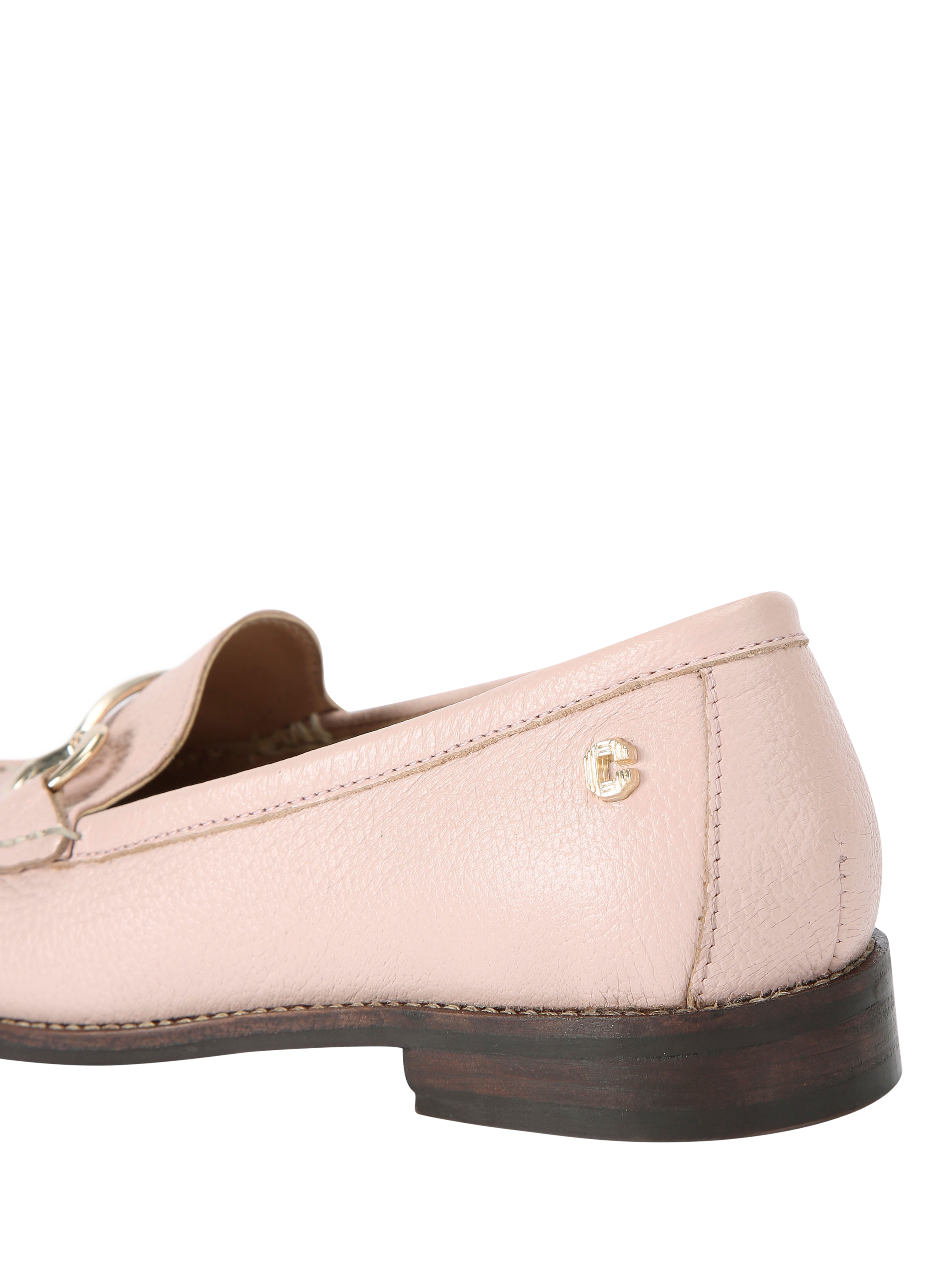 Product image 3 of 4, which shows Carvela Snap Leather Loafers, Pink, 3