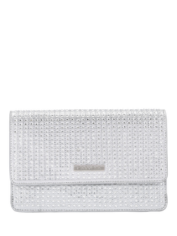 Carvela Kianni Jewel Clutch Bag, Silver